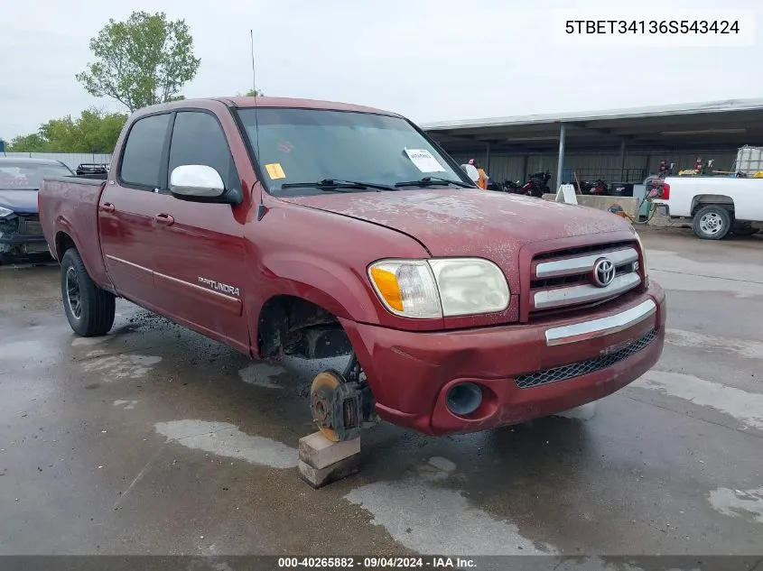 5TBET34136S543424 2006 Toyota Tundra Sr5 V8