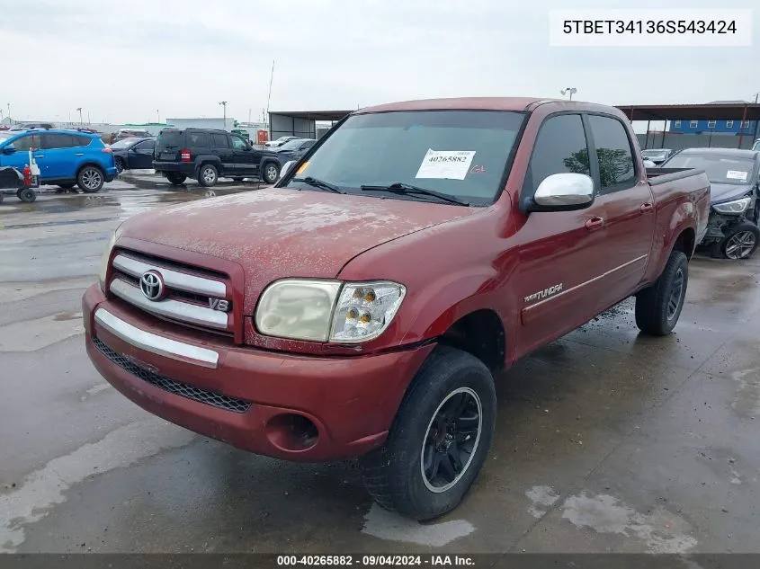 5TBET34136S543424 2006 Toyota Tundra Sr5 V8