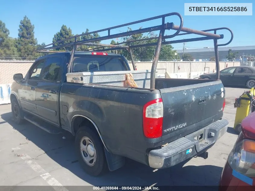 2006 Toyota Tundra Sr5 V8 VIN: 5TBET34166S525886 Lot: 40269844