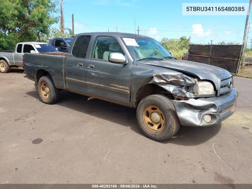 5TBRU34116S480385 2006 Toyota Tundra Sr5