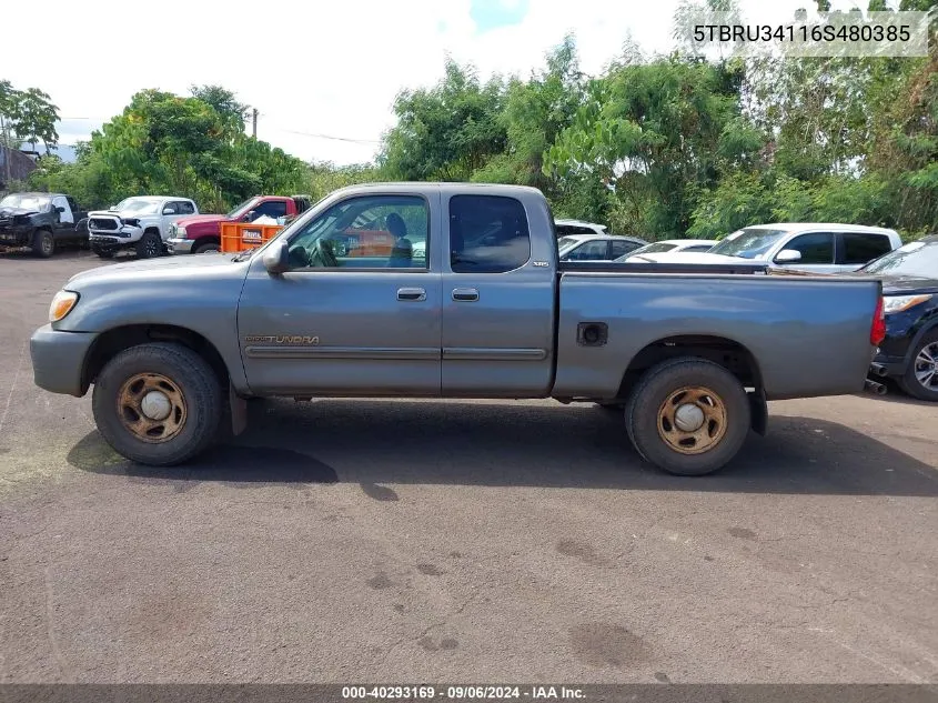 5TBRU34116S480385 2006 Toyota Tundra Sr5