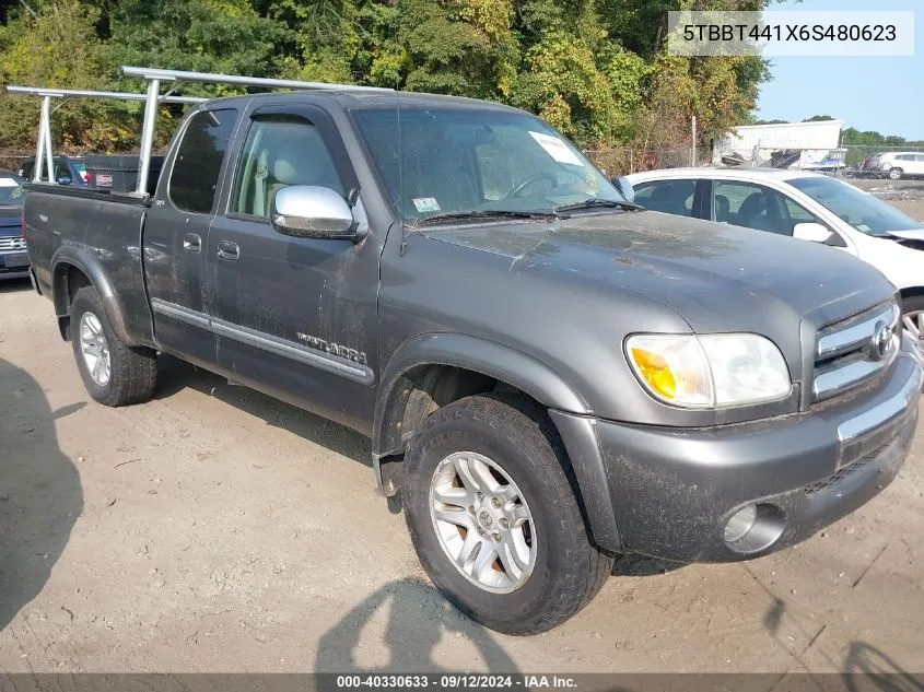 2006 Toyota Tundra Sr5 V8 VIN: 5TBBT441X6S480623 Lot: 40330633