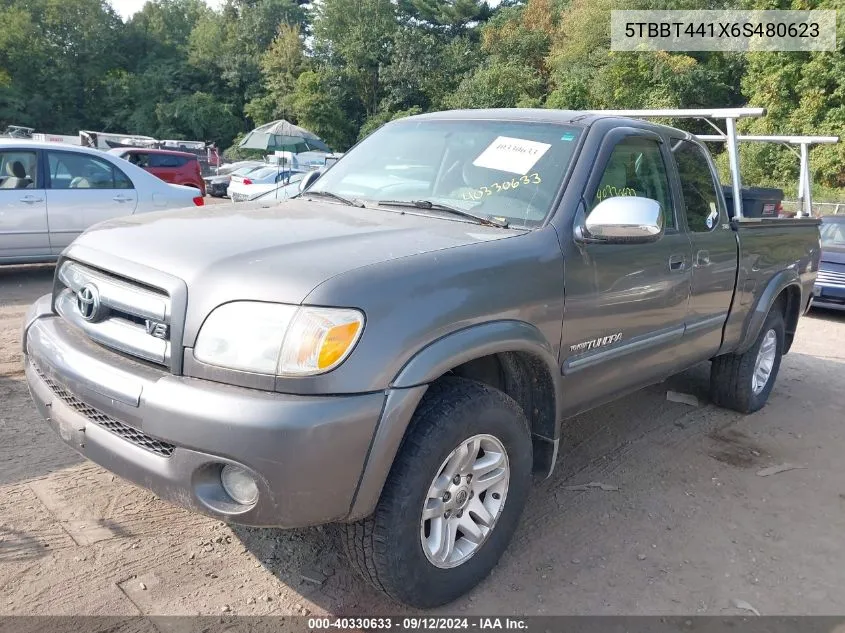 2006 Toyota Tundra Sr5 V8 VIN: 5TBBT441X6S480623 Lot: 40330633