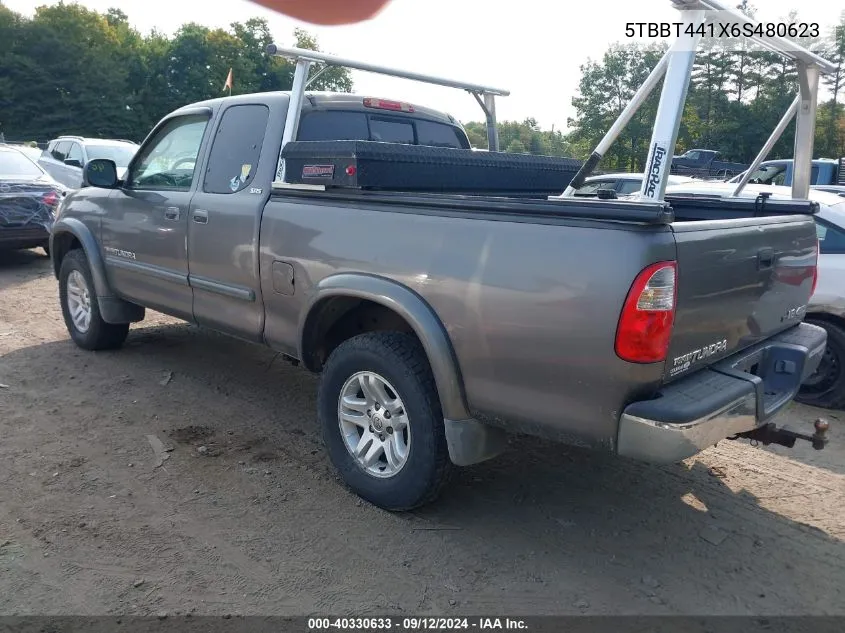 2006 Toyota Tundra Sr5 V8 VIN: 5TBBT441X6S480623 Lot: 40330633