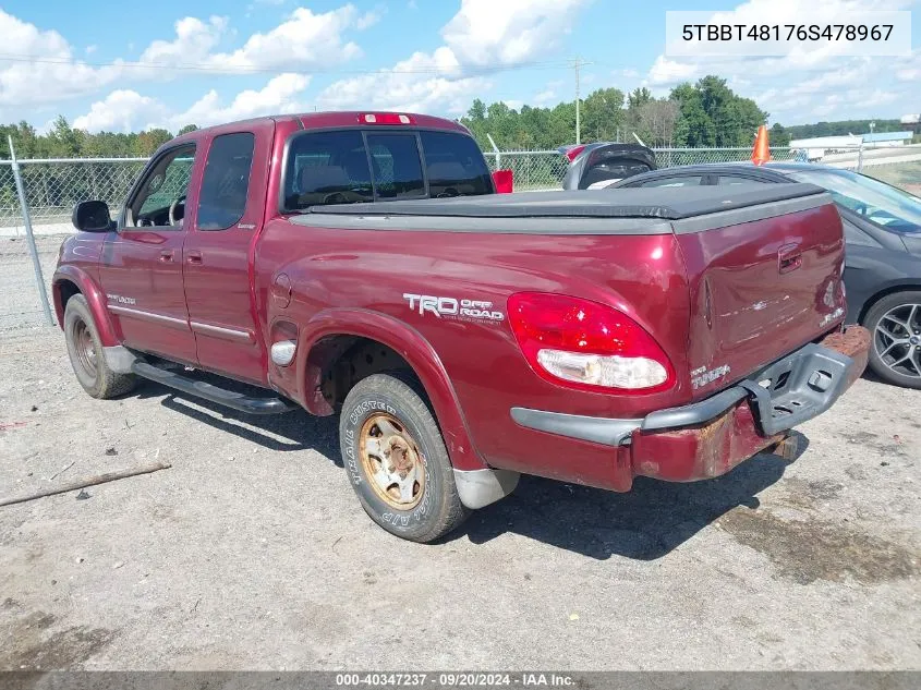 5TBBT48176S478967 2006 Toyota Tundra Limited V8