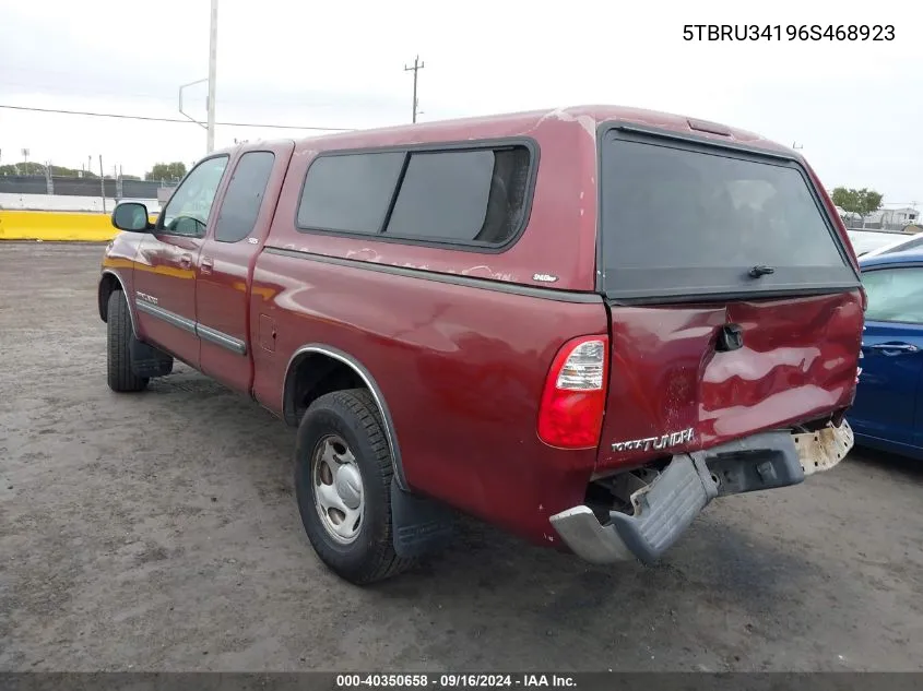 2006 Toyota Tundra Sr5 VIN: 5TBRU34196S468923 Lot: 40350658