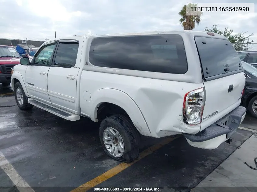 2006 Toyota Tundra Limited V8 VIN: 5TBET38146S546990 Lot: 40356603