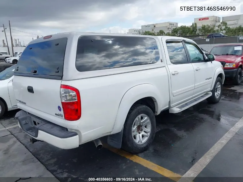 2006 Toyota Tundra Limited V8 VIN: 5TBET38146S546990 Lot: 40356603