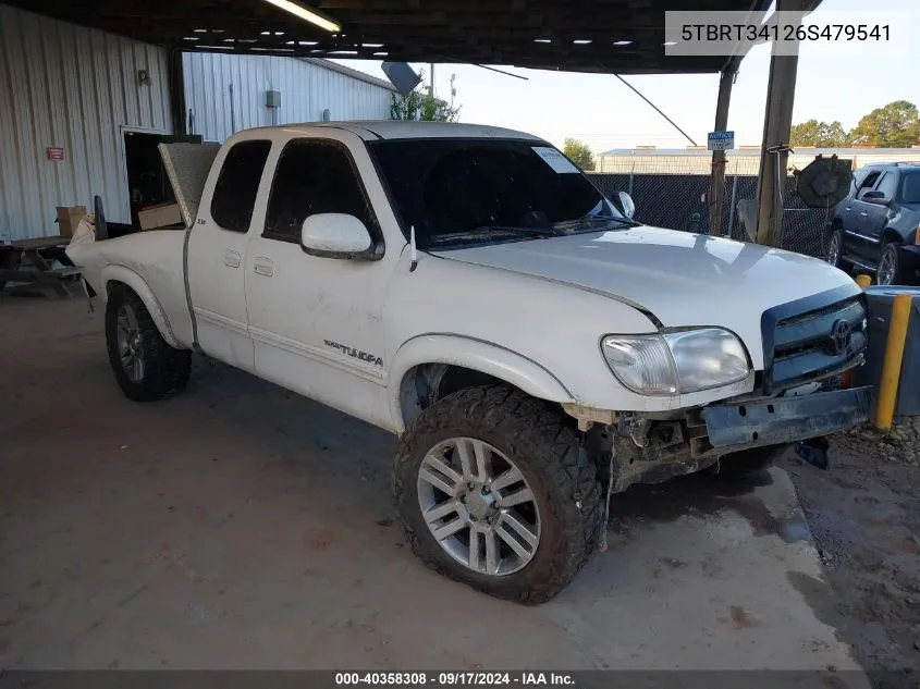 2006 Toyota Tundra Sr5 V8 VIN: 5TBRT34126S479541 Lot: 40358308