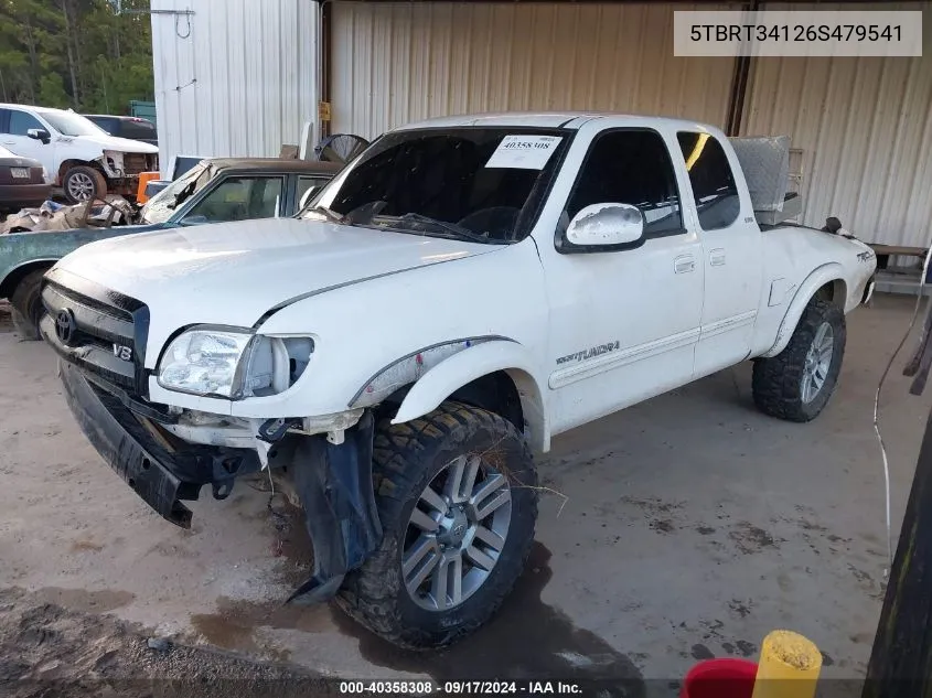 2006 Toyota Tundra Sr5 V8 VIN: 5TBRT34126S479541 Lot: 40358308