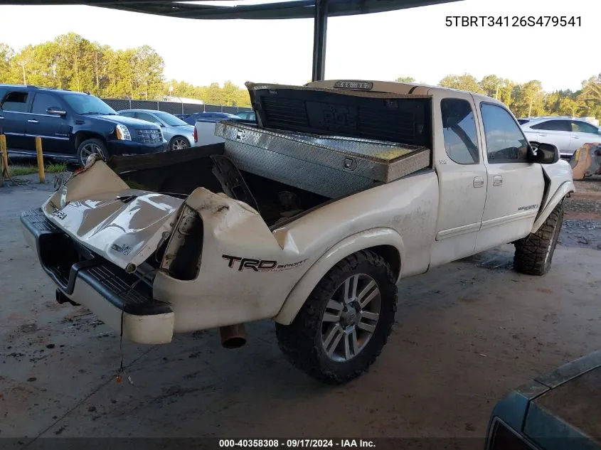 2006 Toyota Tundra Sr5 V8 VIN: 5TBRT34126S479541 Lot: 40358308