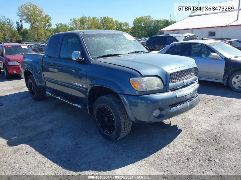 2006 Toyota Tundra Sr5 V8 VIN: 5TBRT341X6S473289 Lot: 40406044