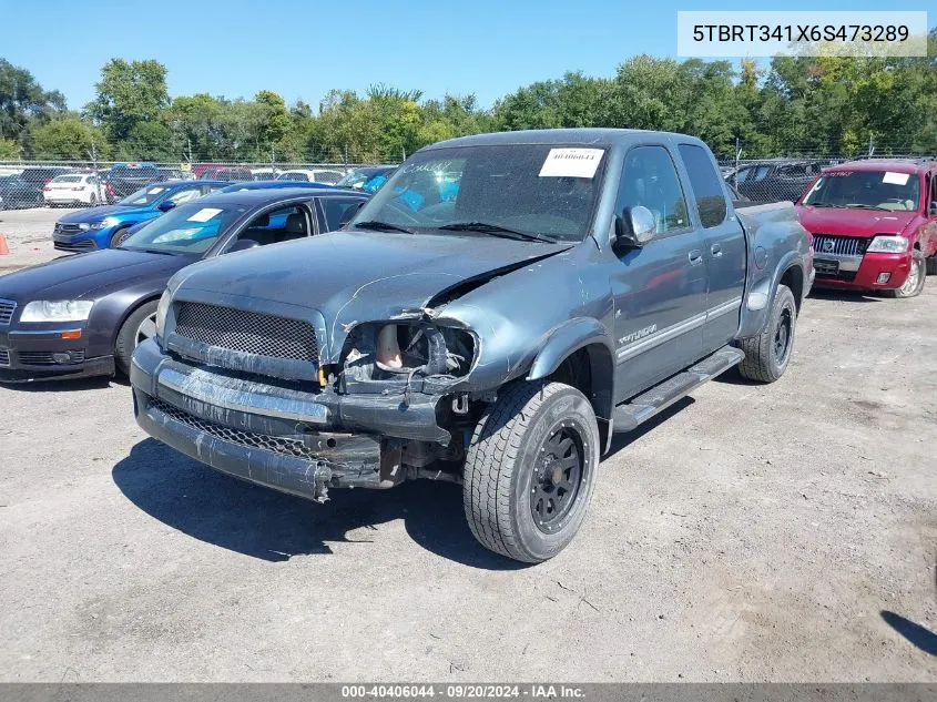 2006 Toyota Tundra Sr5 V8 VIN: 5TBRT341X6S473289 Lot: 40406044