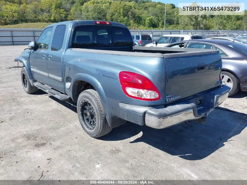 2006 Toyota Tundra Sr5 V8 VIN: 5TBRT341X6S473289 Lot: 40406044