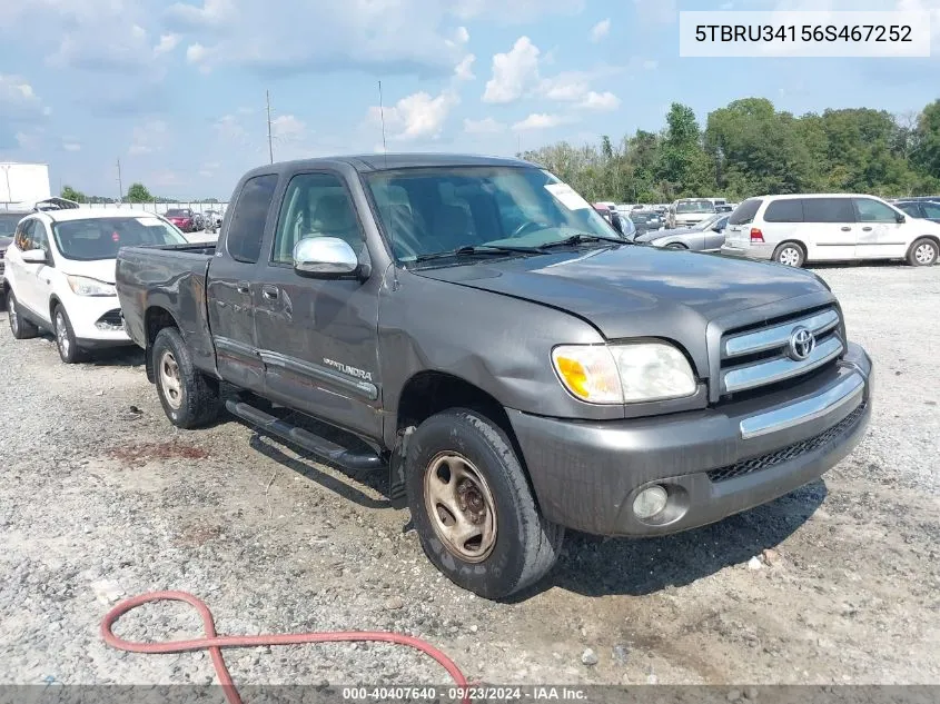 2006 Toyota Tundra Sr5 VIN: 5TBRU34156S467252 Lot: 40407640