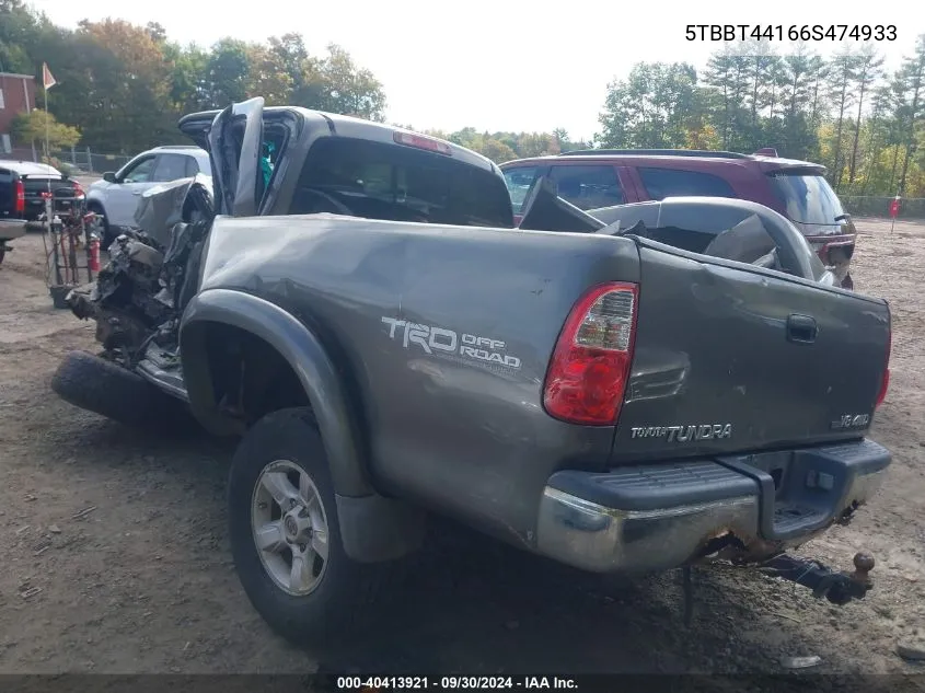 5TBBT44166S474933 2006 Toyota Tundra Access Cab Sr5