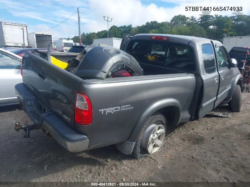 5TBBT44166S474933 2006 Toyota Tundra Access Cab Sr5