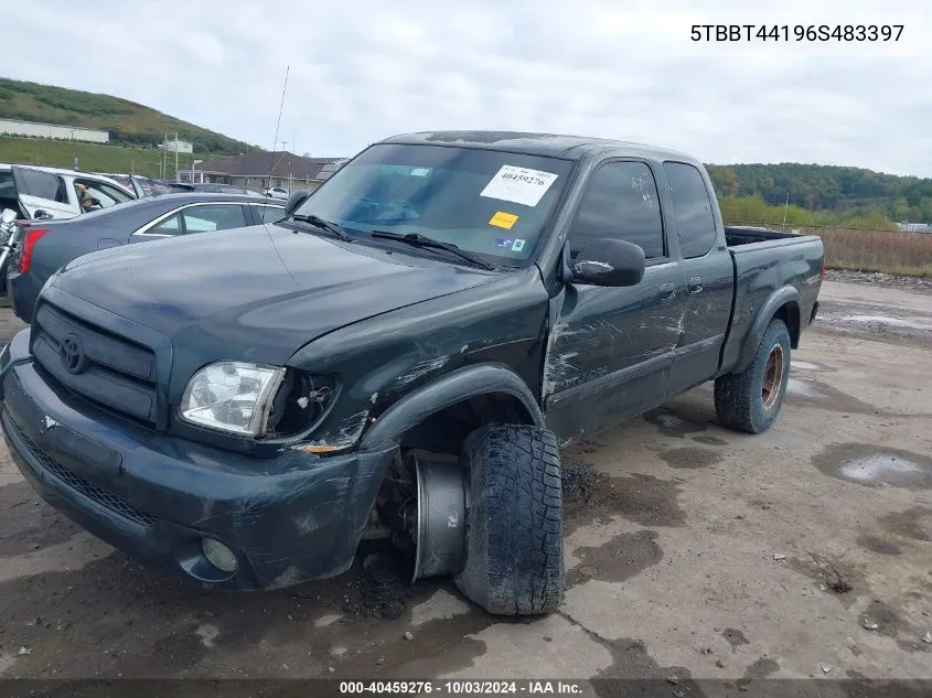 2006 Toyota Tundra Sr5 V8 VIN: 5TBBT44196S483397 Lot: 40459276