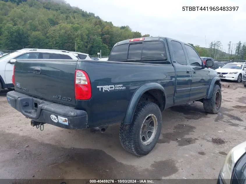 2006 Toyota Tundra Sr5 V8 VIN: 5TBBT44196S483397 Lot: 40459276