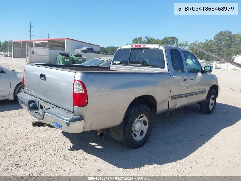 5TBRU34186S458979 2006 Toyota Tundra Sr5