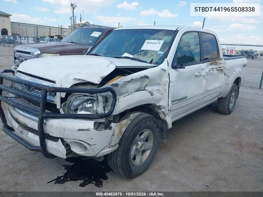 2006 Toyota Tundra Double Cab Sr5 VIN: 5TBDT44196S508338 Lot: 40462675