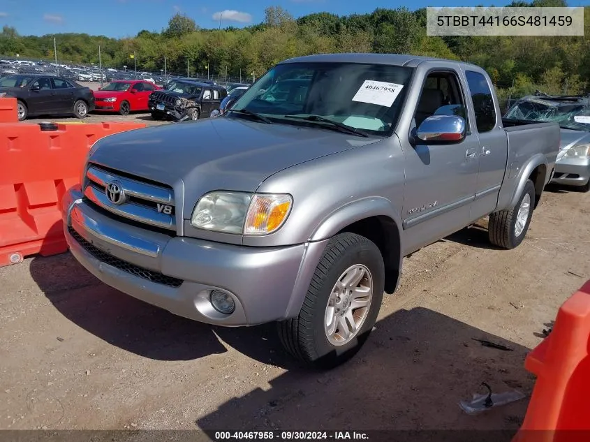 5TBBT44166S481459 2006 Toyota Tundra Sr5 V8