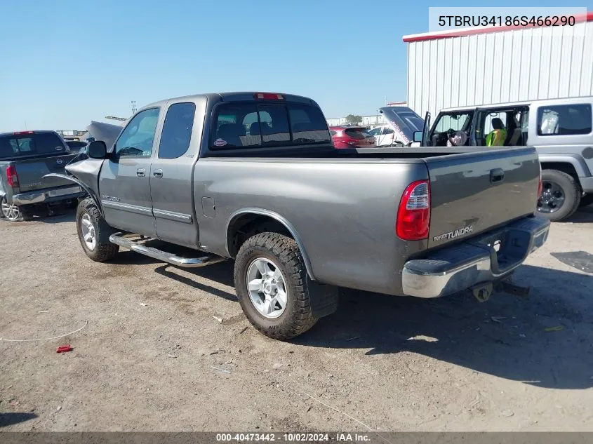 5TBRU34186S466290 2006 Toyota Tundra Sr5