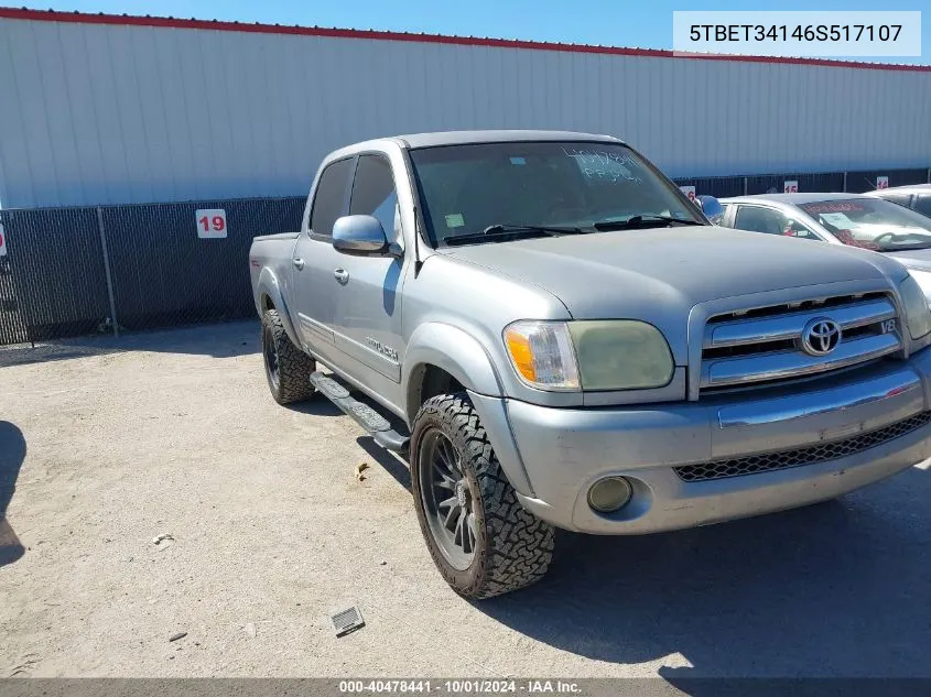 5TBET34146S517107 2006 Toyota Tundra Double Cab Sr5