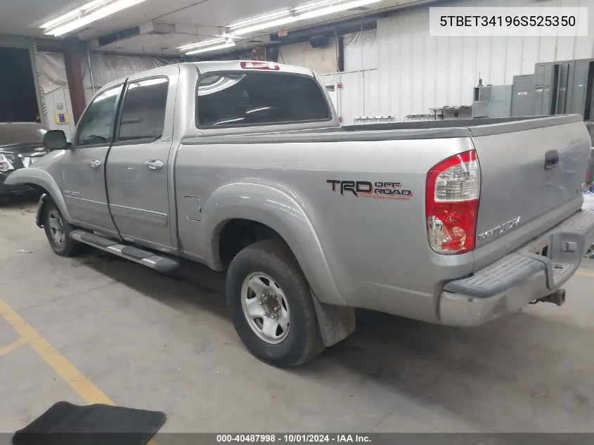 2006 Toyota Tundra Double Cab Sr5 VIN: 5TBET34196S525350 Lot: 40487998