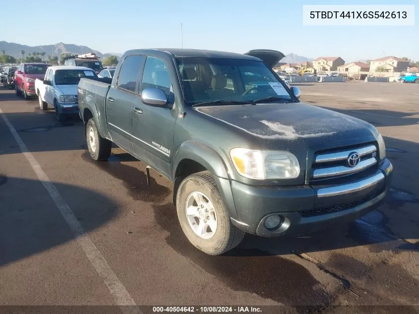 2006 Toyota Tundra Sr5 V8 VIN: 5TBDT441X6S542613 Lot: 40504642