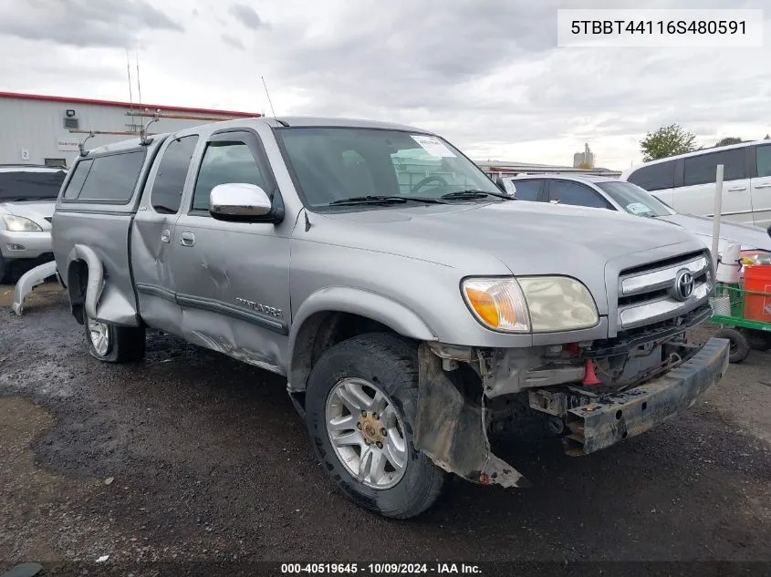 5TBBT44116S480591 2006 Toyota Tundra Sr5 V8