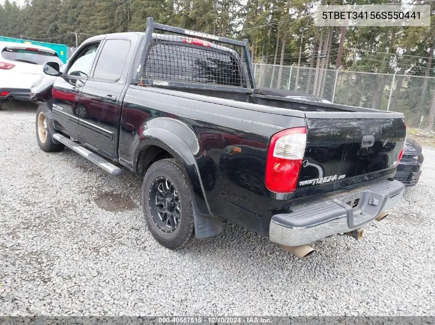 2006 Toyota Tundra Sr5 V8 VIN: 5TBET34156S550441 Lot: 40557515