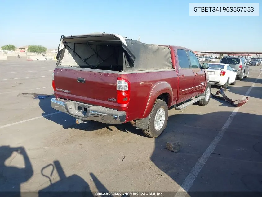 2006 Toyota Tundra Sr5 V8 VIN: 5TBET34196S557053 Lot: 40559662