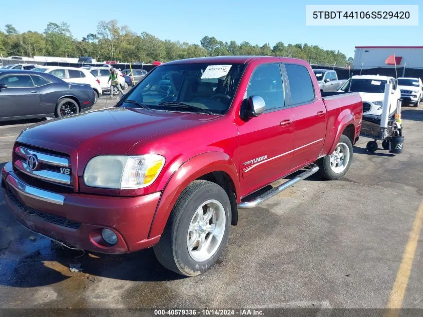 5TBDT44106S529420 2006 Toyota Tundra Sr5 V8