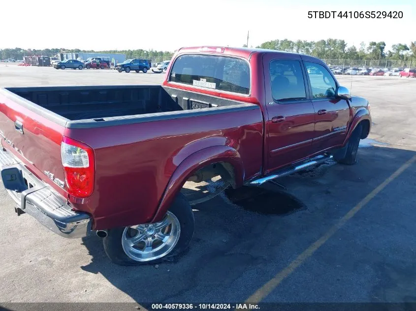 5TBDT44106S529420 2006 Toyota Tundra Sr5 V8