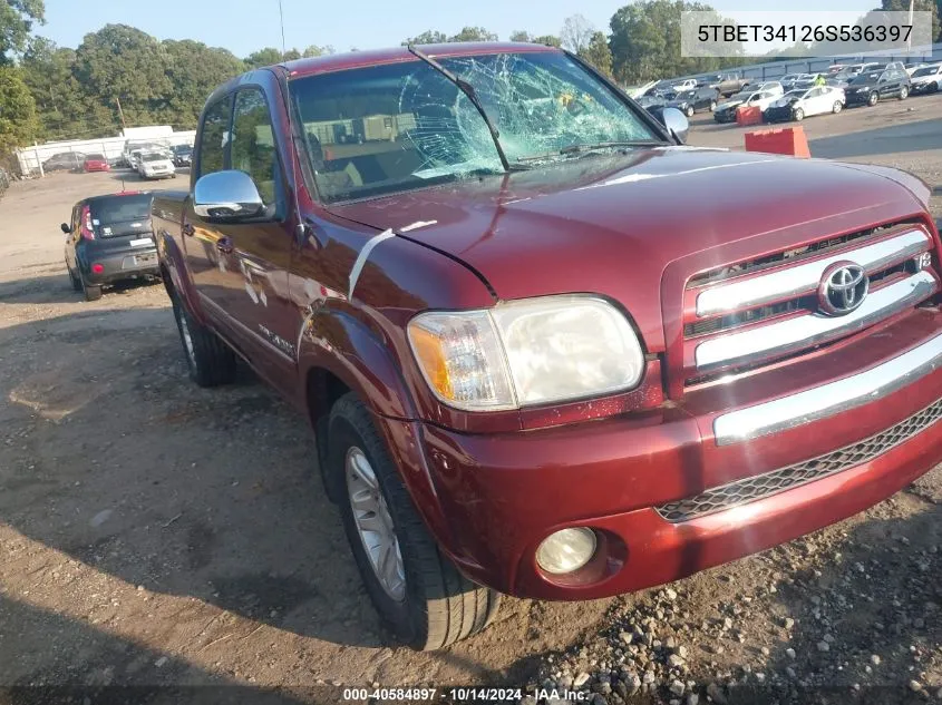 5TBET34126S536397 2006 Toyota Tundra Sr5 V8