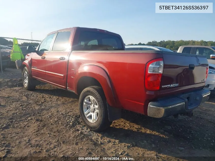 5TBET34126S536397 2006 Toyota Tundra Sr5 V8