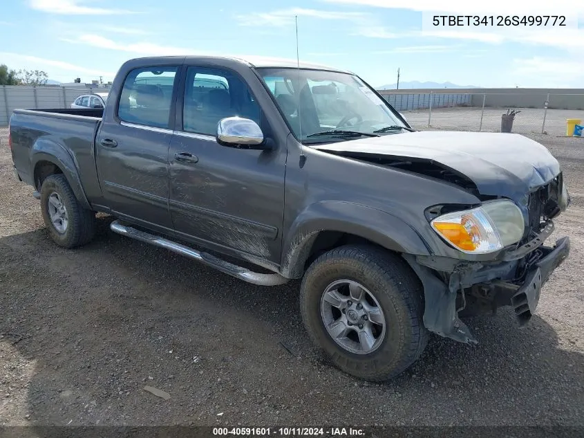 2006 Toyota Tundra Sr5 V8 VIN: 5TBET34126S499772 Lot: 40591601