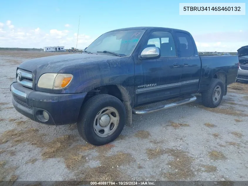 2006 Toyota Tundra Access Cab Sr5 VIN: 5TBRU34146S460132 Lot: 40597784