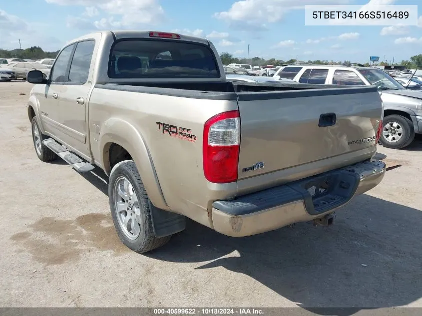 2006 Toyota Tundra Sr5 V8 VIN: 5TBET34166S516489 Lot: 40599622