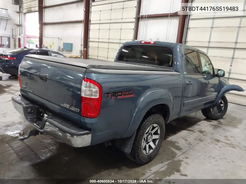 5TBDT44176S519483 2006 Toyota Tundra Sr5 V8