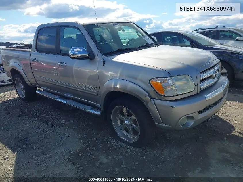 2006 Toyota Tundra Sr5 V8 VIN: 5TBET341X6S509741 Lot: 40611608