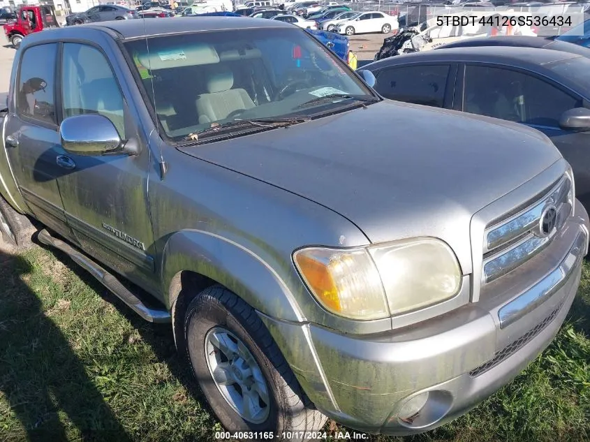 5TBDT44126S536434 2006 Toyota Tundra Sr5 V8