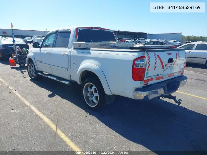 2006 Toyota Tundra Sr5 V8 VIN: 5TBET34146S539169 Lot: 40653146