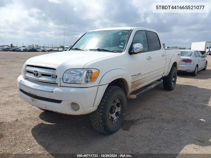 2006 Toyota Tundra Sr5 V8 VIN: 5TBDT44166S521077 Lot: 40711723