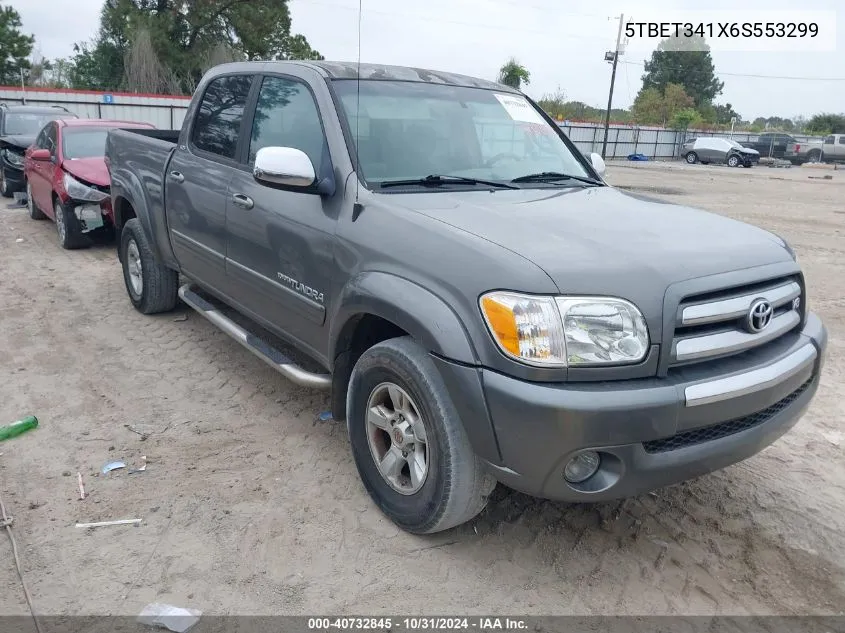 2006 Toyota Tundra Sr5 V8 VIN: 5TBET341X6S553299 Lot: 40732845