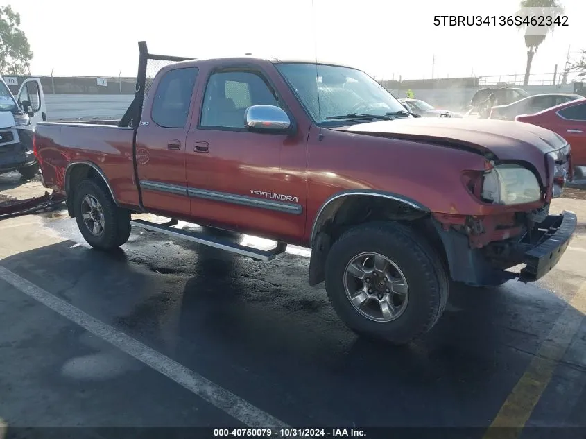 2006 Toyota Tundra Sr5 VIN: 5TBRU34136S462342 Lot: 40750079