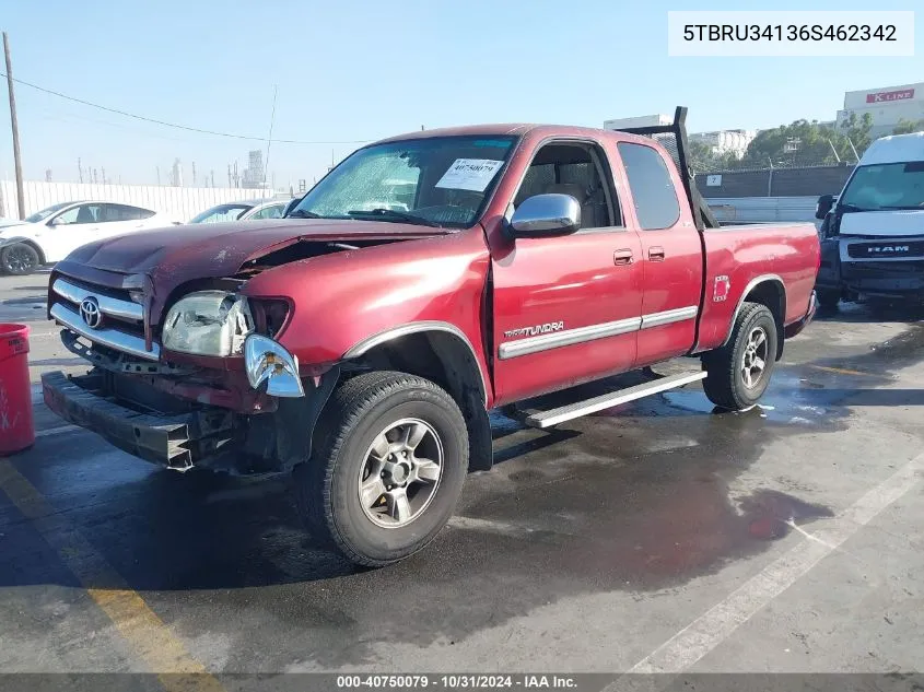 2006 Toyota Tundra Sr5 VIN: 5TBRU34136S462342 Lot: 40750079