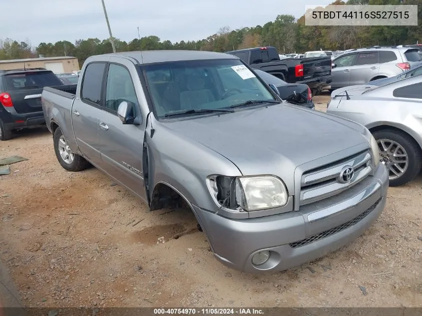 2006 Toyota Tundra Sr5 V8 VIN: 5TBDT44116S527515 Lot: 40754970