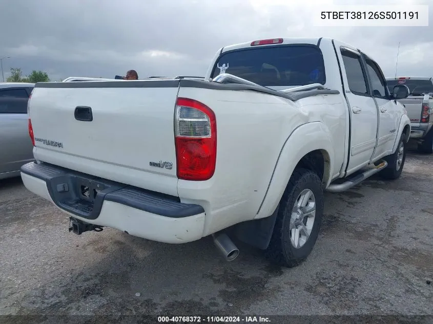 5TBET38126S501191 2006 Toyota Tundra Limited V8